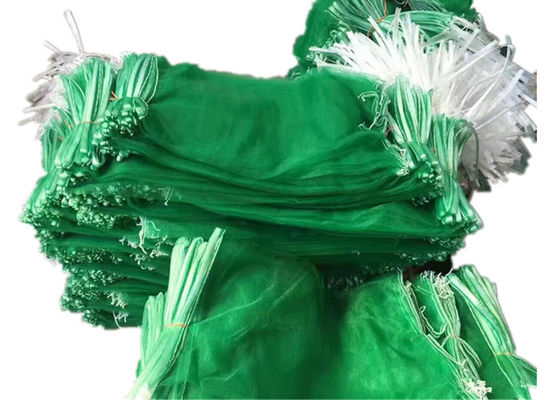 Breathable PE Knnited Monofilament Tubular Mesh Bag With Drawstring